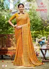 Shanti Vol 4 By Kashvi Bright Moss Foil Printed Bulk Saree Orders In India
